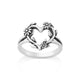 Flowering Vines Heart Ring