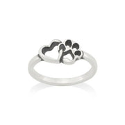 Furry Friends Heart Ring