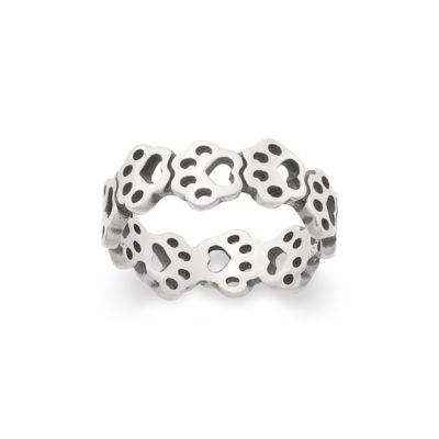 Connected Paw Prints Ring