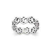 Connected Paw Prints Ring