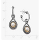 Marjan Gemstone Hoop Dangle Earrings