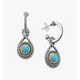Marjan Gemstone Hoop Dangle Earrings