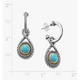Marjan Gemstone Hoop Dangle Earrings