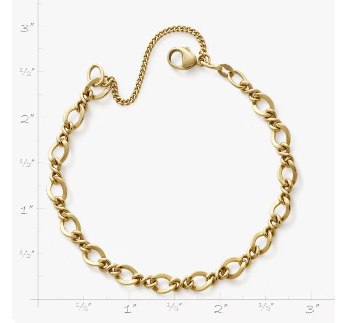 Medium Twist Charm Bracelet