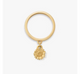 Mini Sunflower Charm Dangle Ring