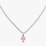 Enamel Petite Cross Necklace