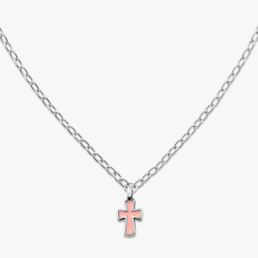 Enamel Petite Cross Necklace
