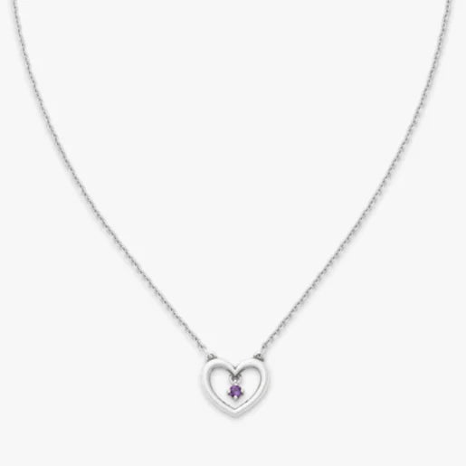 Dancing Gemstone Heart Necklace