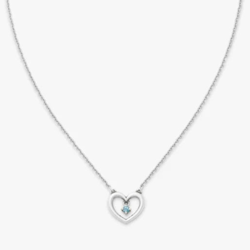 Dancing Gemstone Heart Necklace