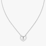 Dancing Gemstone Heart Necklace