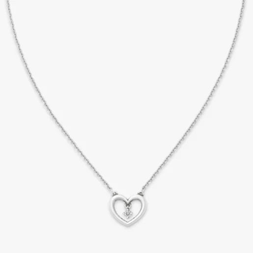 Dancing Gemstone Heart Necklace