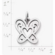Open Butterfly Heart Charm