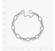 Oval Twist Charm Bracelet