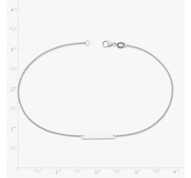 Petite Engravable Horizon Anklet