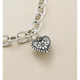 Petite Floral Heart Charm