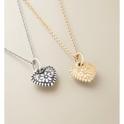 Petite Floral Heart Charm