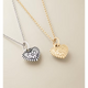 Petite Floral Heart Charm