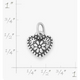 Petite Floral Heart Charm