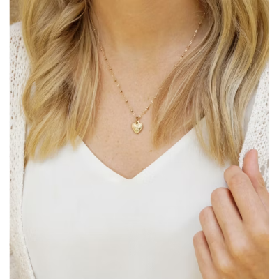 Petite Floral Heart Charm