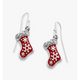 Enamel Christmas Stocking Earrings