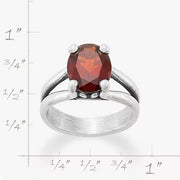 Oval Gemstone Ring