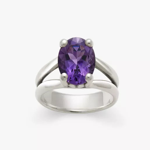 Oval Gemstone Ring