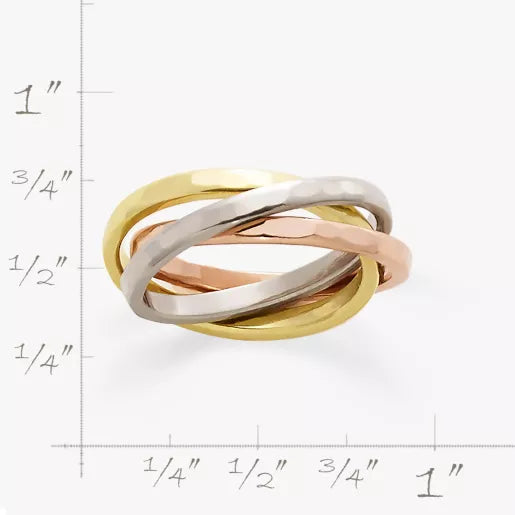 Entwined Trio Combo Ring