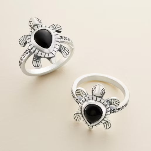 Turtle Gemstone Ring