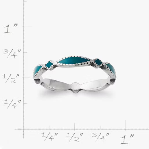 Enamel Cordoba Stacker Ring