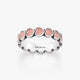 Enamel Connected Hearts Ring