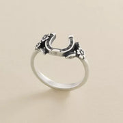 Floral Horseshoe Ring