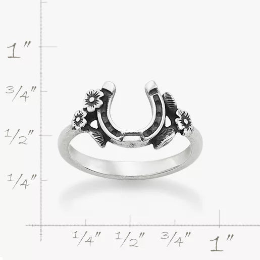 Floral Horseshoe Ring