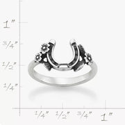 Floral Horseshoe Ring