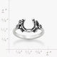 Floral Horseshoe Ring