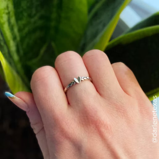 Heart and Vine Ring