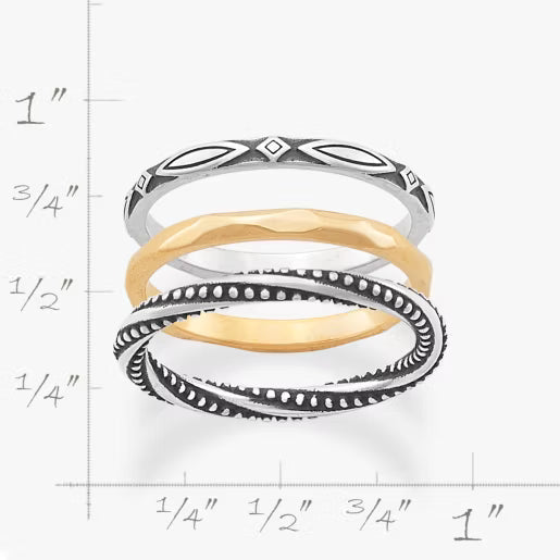 Connected Circles Ring Set