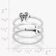 Angel Wings and Horizon Cross Ring Set