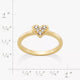 Delicate Pave Diamond Heart Ring