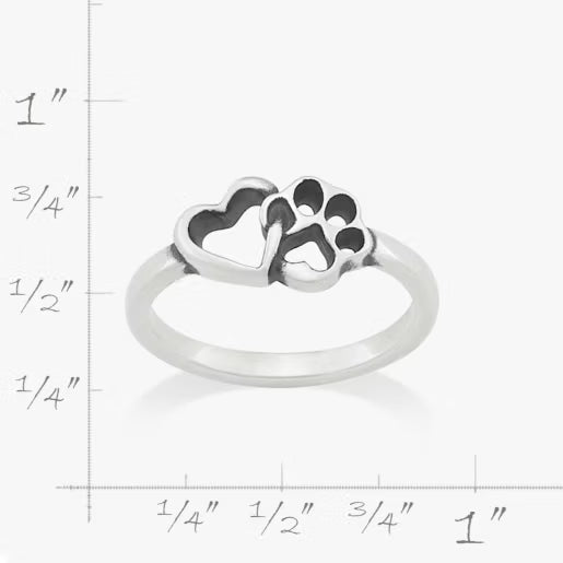 Furry Friends Heart Ring