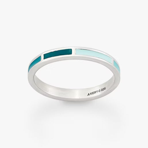 Enamel Mosaic Stacker Ring