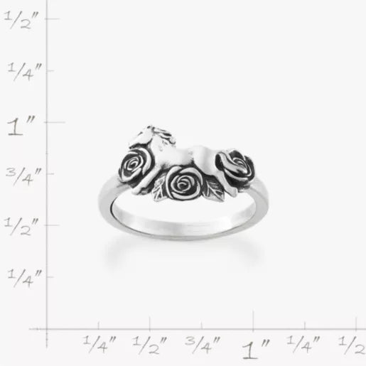 Horse and Roses Ring