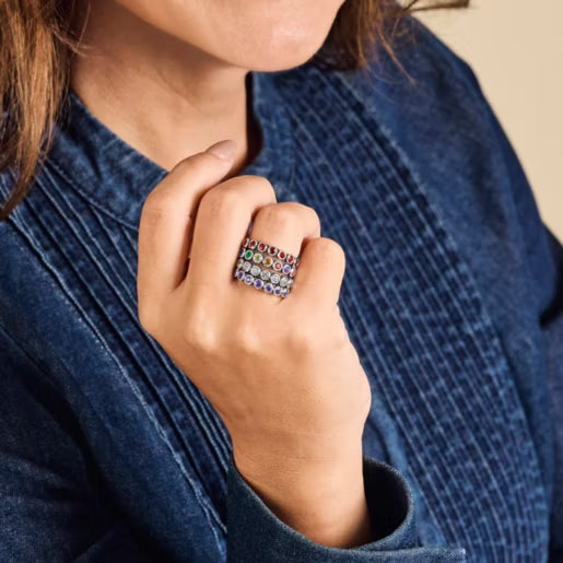 Gemstone Stacker Ring