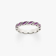 Enamel Twist Stacker Ring