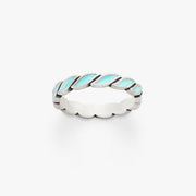 Enamel Twist Stacker Ring