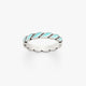Enamel Twist Stacker Ring