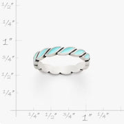 Enamel Twist Stacker Ring