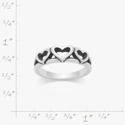 Triple Hearts Ring