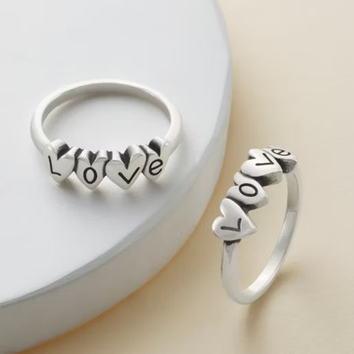 Love and Hearts Ring