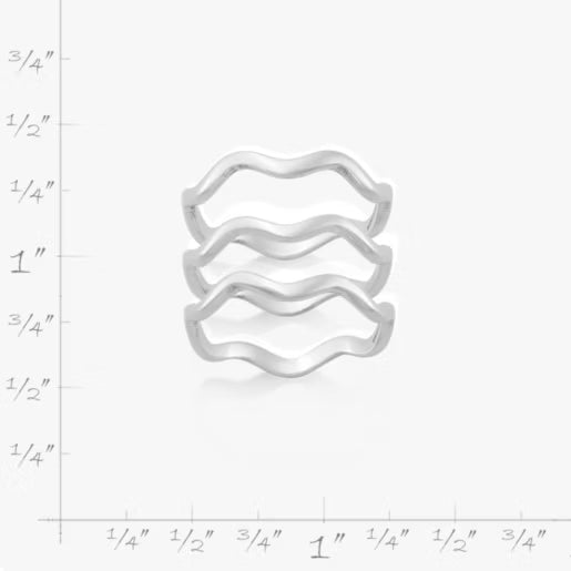 Squiggle Ring Set