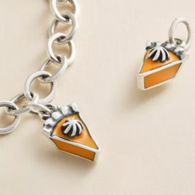 Enamel Pumpkin Pie Charm